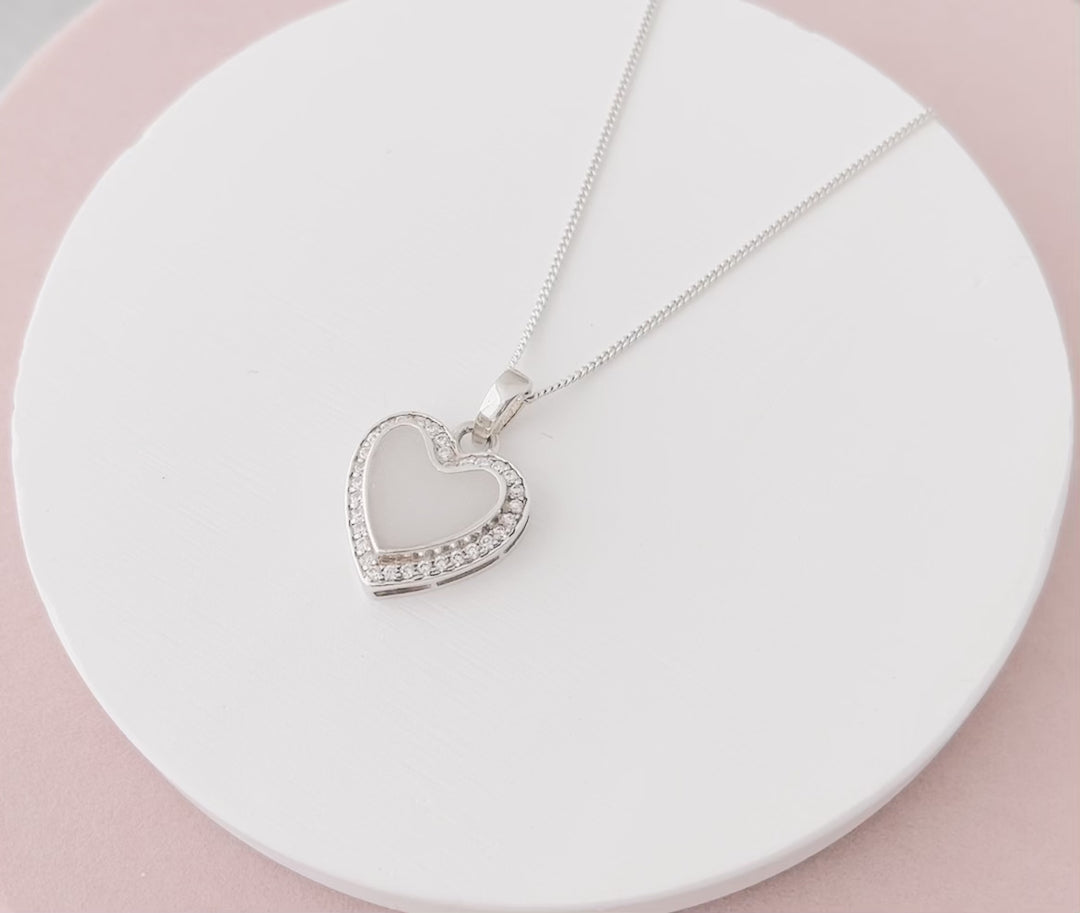 Halo Heart Necklace